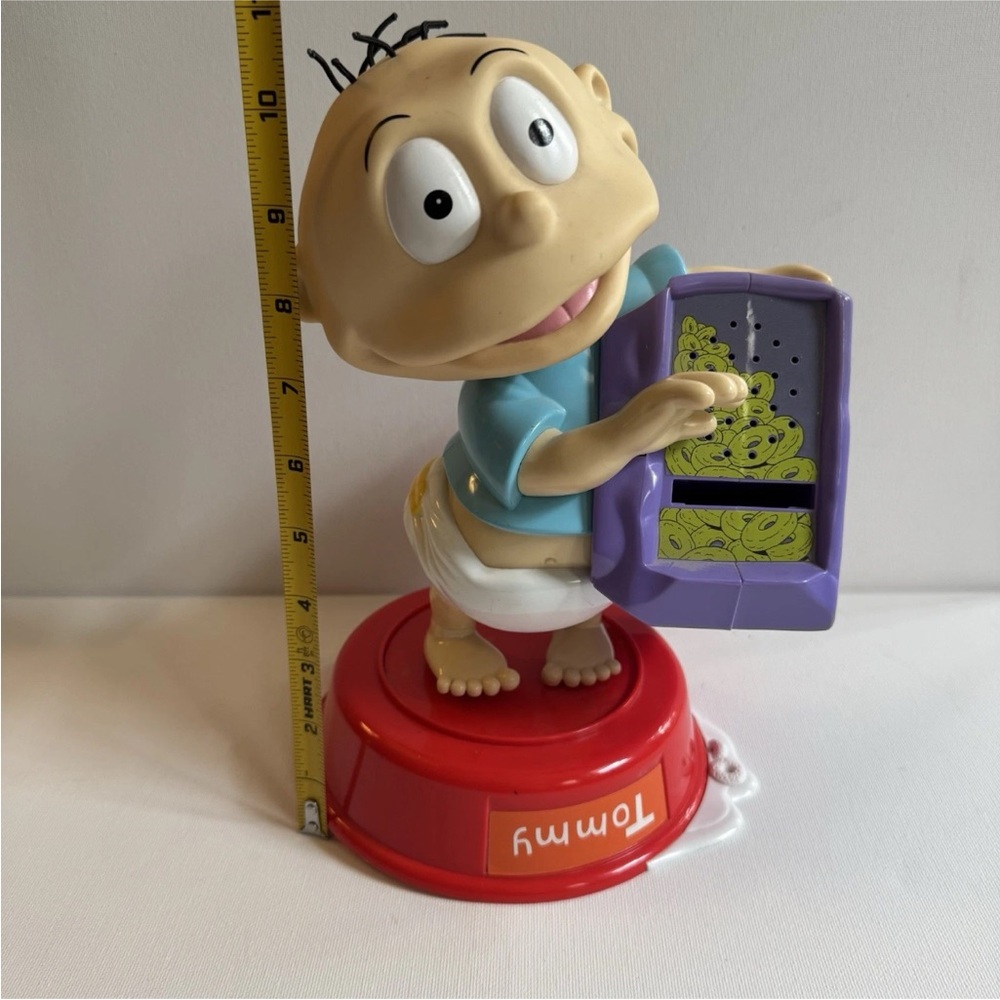 Rugrats Tommy Pickles 1999 Viacom Talking Figure Reptar Toss Tested READ